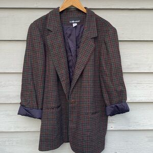 Vintage Sag Harbor plaid blazer